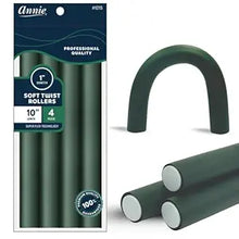 Load image into Gallery viewer, ANNIE 1215 10&#39; SOFT TWIST ROLLER DARK GREEN 4CT