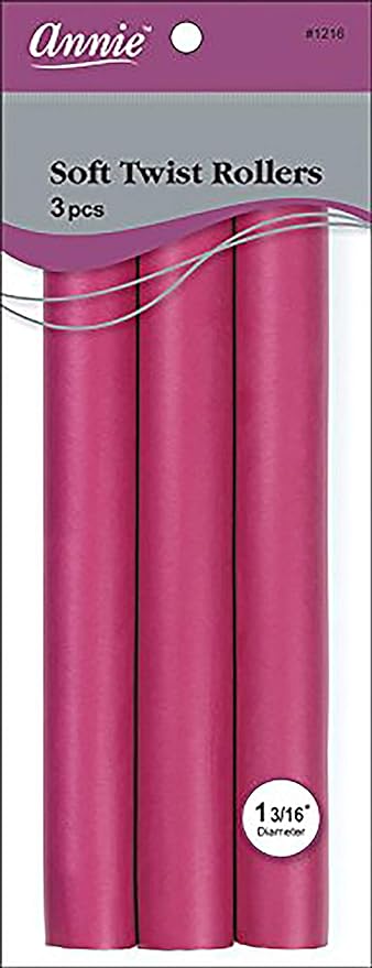 ANNIE 1216 10' SOFT TWIST ROLLER PLUM 3CT