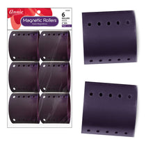 Load image into Gallery viewer, ANNIE 1359 MAGNETIC ROLLER PLUM 3&quot; 6CT