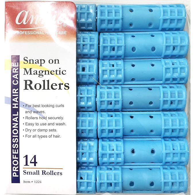 ANNIE 1224 SNAP MAG ROLLER SM BLUE 14CT