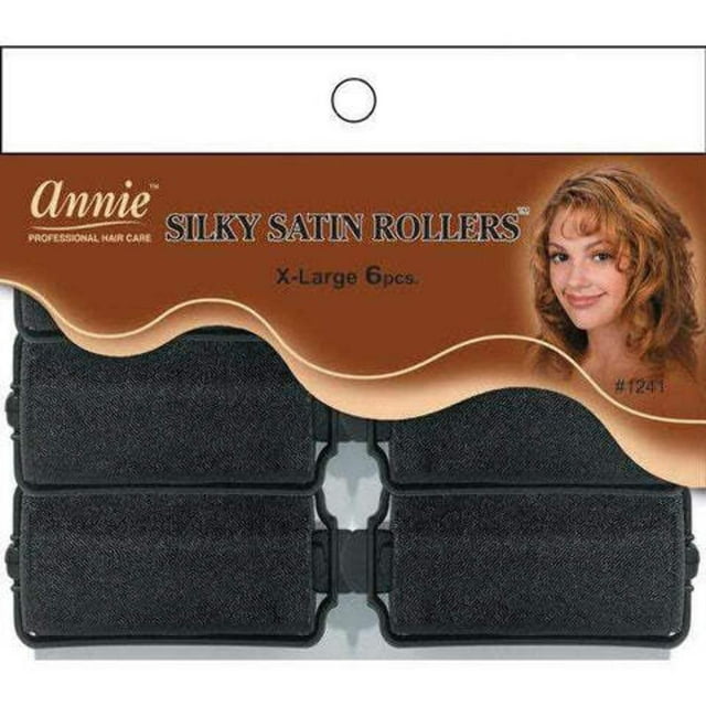 ANNIE 1241 SILKY SATIN ROLLERS (XL) 6CT