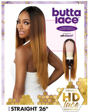 Load image into Gallery viewer, Sensationnel Human Hair Blend Butta Hd Lace Front Wig - Straight 26