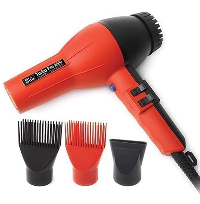 Hot & Hotter Turbo Pro 2000 AC Hair Dryer