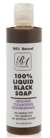 RA Cosmetics 100% Liquid Black Soap