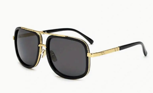 Men's New Vintage Casual Oversized Fashion Square Large Frame Sunglasses