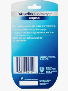 Vaseline .20 oz lip care value pack