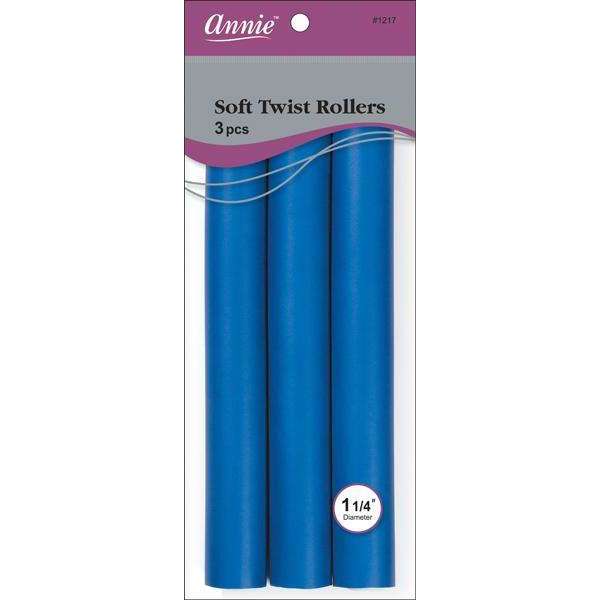 ANNIE 1217 10' SOFT TWIST ROLLER BLUE 3CT