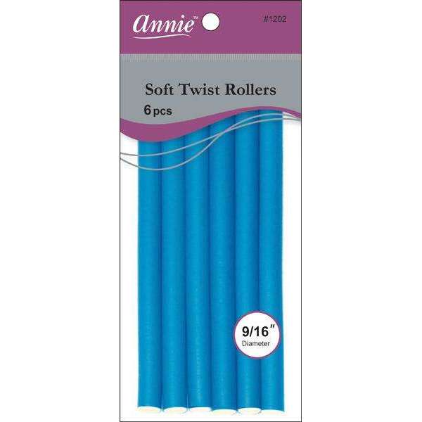 ANNIE 1207 10' SOFT TWIST ROLLER BLUE 6CT