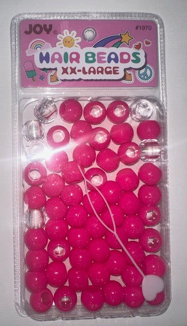 Joy Round Plastic Beads Xx-Large Neon Pink