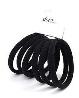 #EPT4011K LARGE SOFT BLACK STRETCHY HAIR TIE