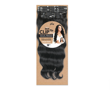 Load image into Gallery viewer, Zury Natural Dream Clip On Hair Extensions, Ocean Wave 24&quot; Natural Black