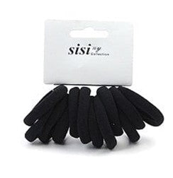 #EPT4010K SMALL SOFT BLACK STRETCHY HAIR TIE