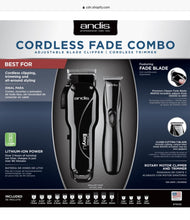 Load image into Gallery viewer, Andis Cordless Fade Combo