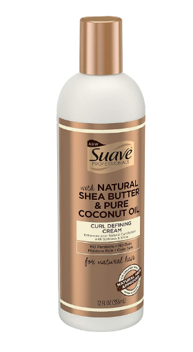 Suave Natural Shea Butter & Pure Coconut Oil Curl Defining  Cream 12 Oz