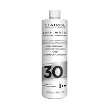Clairol pure white, lighteners 30 vol. 16 oz