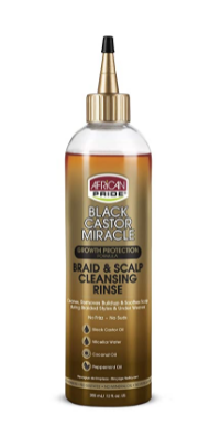 African Pride Black Castor Miracle 12 oz. Braid Cleansing Rinse