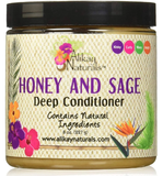 Alikay Naturals Honey and Sage Deep Conditioner Natural Honey, Babassu and Sage, 8 oz