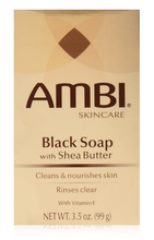 Load image into Gallery viewer, AMBI Skin Care  Black Soap  with Shea Butter