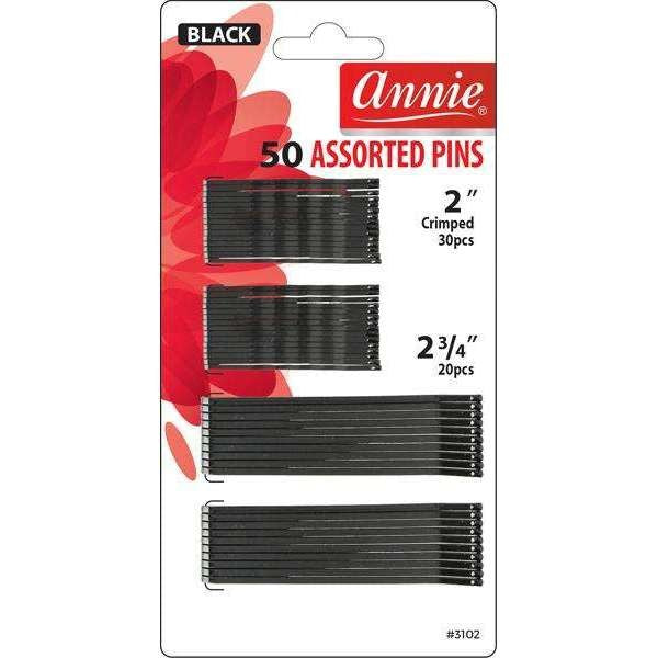 #3102 ANNIE 50PC ASSORT PINS 2" AND 2 3/4"