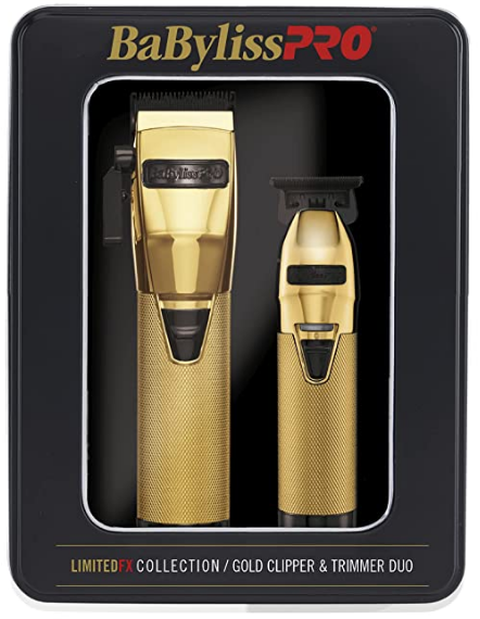 Babyliss FXHOLPK2GB CLIPPER AND TRIMMER SET GOLD FX870GB & FX787GB