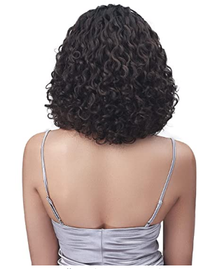 Bobbi Boss 4" Lace Part Bob Curly Synthetic Wig   MLF435 ANISA, Wavy Wigs with Baby Hairs, High Heat Resistant Wigs (TTHL1B/430)