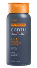 Load image into Gallery viewer, Men&#39;s Collection Cantu Shea Butter 3 in 1 Shampoo Conditioner Body Wash 13.5 oz
