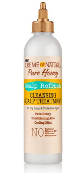 Creme of nature pure honey cleansing scalp treatment 8 oz
