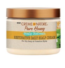 Load image into Gallery viewer, Creme of Nature Pure Honey Scalp Refresh Restorative Daily Scalp Cream