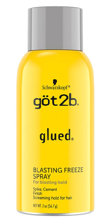 Schwarzkopf Got 2b Glued Blasting Freeze Spray Screaming Hold for Hair 2oz