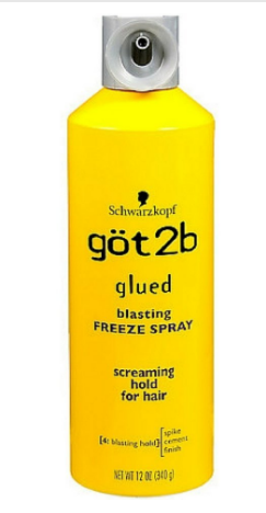 Schwarzkopf Got 2b Glued Blasting Freeze Spray Screaming Hold for Hair 12oz