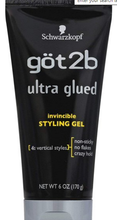 Load image into Gallery viewer, Schwarzkopf Got2b glued Ultra Glued Invisible Styling Gel 6oz