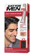 Load image into Gallery viewer, Just For Men Easy Comb In Color, Hair Coloring for Men   Real Black, A 55