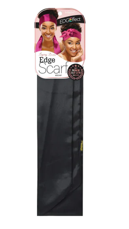 Magic  EDGEffect Premium Silky Satin Edge Scarf   Black