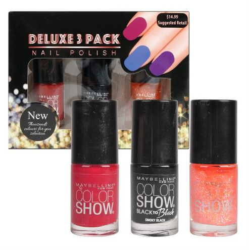 Maybeline Color Show Deluxe Nail Polish 3 pk