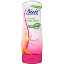 Load image into Gallery viewer, Nair Hair Remover Lotion With Soothing Aloe &amp; Lanolin 9oz