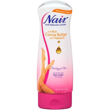 Load image into Gallery viewer, Nair Hair Remover Lotion With Rich Cocoa Butter and Vitamin E 9oz