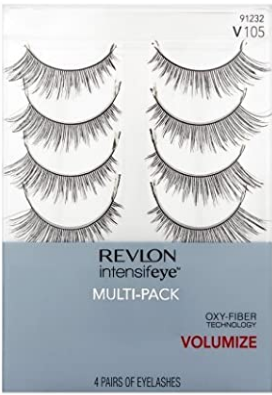 Revlon Intensifeye Multi Pack Eyelashes, V105 Volumize, 4 pr