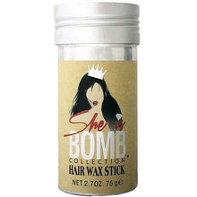 Load image into Gallery viewer, She Is Bomb Hair Wax stick 2.7oz