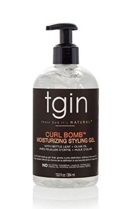 tgin Curl Bomb Moisturizing Styling Gel For Natural Hair   Dry Hair   Curly Hair   13 Oz