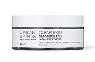 Urban Skin Rx Clear Skin Cleansing Bar | 3 in 1 Daily Cleanser, Exfoliator and Mask